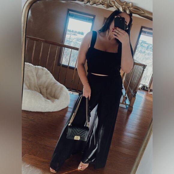 Black sheer layered pants - Picture 3 of 5